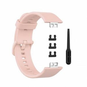 BStrap Silicone szíj Huawei Watch Fit, sand pink (SHU005C06) kép