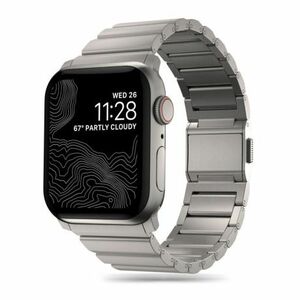 Tech-Protect Steel szíj Apple Watch 42/44/45/49mm, titanium kép