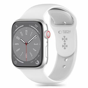 Tech-Protect Silicone szíj Apple Watch 42/44/45/49mm, white kép