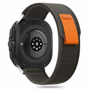 Tech-Protect Nylon szíj Samsung Galaxy Watch Ultra 47mm, black/orange kép