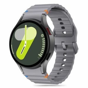 Tech-Protect Silicone Sport szíj Samsung Galaxy Watch 4 / 5 / 5 Pro / 6 / 7 / FE, crayon grey kép