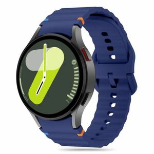 Tech-Protect Silicone Sport szíj Samsung Galaxy Watch 4 / 5 / 5 Pro / 6 / 7 / FE, navy blue kép