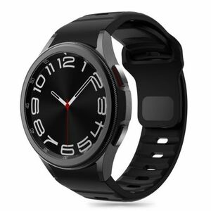 Tech-Protect Silicone Line szíj Samsung Galaxy Watch 4 / 5 / 5 Pro / 6 / 7 / FE, black kép