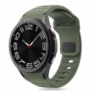 Tech-Protect Silicone Line szíj Samsung Galaxy Watch 4 / 5 / 5 Pro / 6 / 7 / FE, olive kép