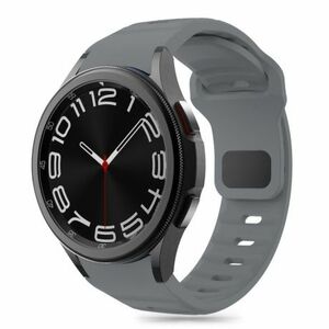 Tech-Protect Silicone Line szíj Samsung Galaxy Watch 4 / 5 / 5 Pro / 6 / 7 / FE, crayon grey kép