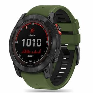 Tech-Protect Iconband szíj Garmin Fenix 5x / 5x Plus / 6x / 6x Pro / 7x / 8 51mm, green/black kép