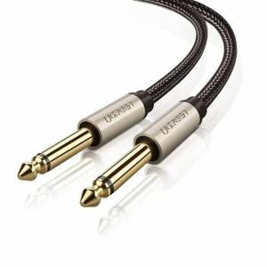 Ugreen AV128 audio kábel 6.35mm jack 2m, M/M, szürke (10638) kép