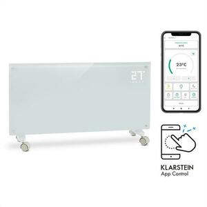 Klarstein Bornholm Smart, konvektor, 2000 W, WiFi, LED kijelző, időzítő, IP24, fehér kép