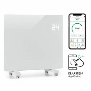 Klarstein Bornholm Single Smart, konvektor, 1000 W, vezérlés applikáción keresztül, fehér kép