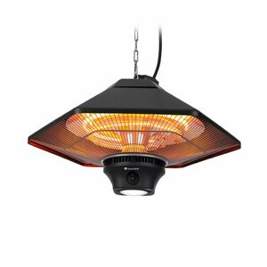 Blumfeldt Heat Hexa, infravörös hősugárzó, 800/1200 W, halogén, IP34, LED, fekete kép