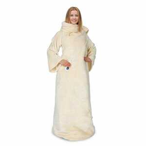 Klarstein Slanket, thermo takaró ujjakkal, 120 W, 155 x 180 cm, coral fleece kép