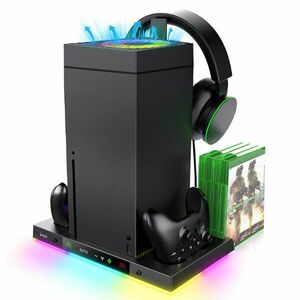 iPega XBX024S Multifunkciós töltőállvány RGB hűtéssel Xbox Series X kép