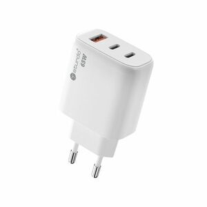 Sturdo hálózati töltő GaN 65 W2xPD + QC3.0, fehér kép