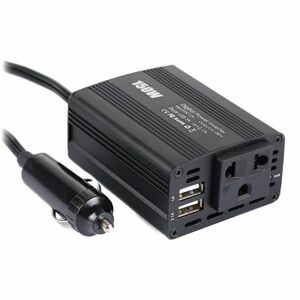 EUROCASE feszültségváltó DC/AC, 12V/230V, 150W, USB 2*5V/500mA, autós csatlakozó (MT-MX150) kép