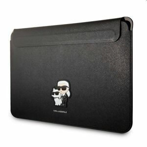 Karl Lagerfeld Saffiano Karl and Choupette NFT Computer Sleeve 13/14" tok, fekete kép