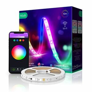 Nous Smart 10m RGB WIFI LED Strip F2 kép