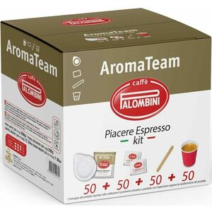 PALOMBINI AROMA TEAM PIACERE ESPRESSO + KIT Filteres Kávé, pohárral 50db-os kép