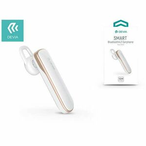 Devia ST311048 EM017 fehér Bluetooth autós headset kép