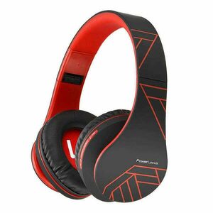 Wireless Headphones PowerLocus P2 (black-red) kép