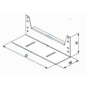 Conteg tartó sínpár 800mm (CDP-DU-800) (CDP-DU-800) kép