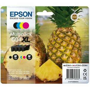 Epson 604XL tintapatron 4 dB Eredeti Nagy (XL) kapacitású Fekete, Cián, Magenta, Sárga (C13T10H64010) kép