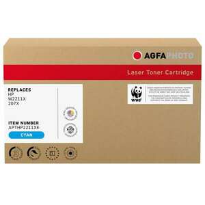 AgfaPhoto (HP W2211X 207X) Toner Cián (APTHP2211XE) kép