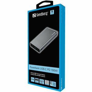 Sandberg USB-C PD 100W 20000mAh Powerbank Black kép