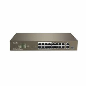 Tenda Switch PoE - TEF1118P-16-150W V3.0 (16x100Mbps; 2x1Gpbs; 1xSFP Combo; 16 af/at PoE+ port; 250W) kép