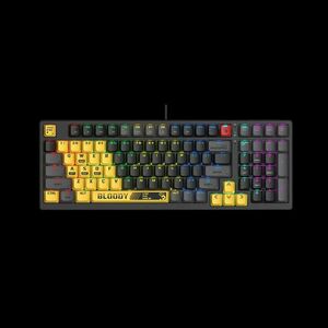 A4-Tech Bloody S98 Sports RGB Mechanical Keyboard Lime US kép