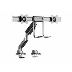 EQuip 17"-32" Dual Monitor Desk Mount Bracket Black kép