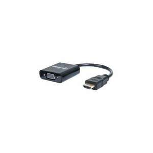 MANHATTAN Konverter HDMI -> VGA St/Bu schwarz Blister (151436) kép