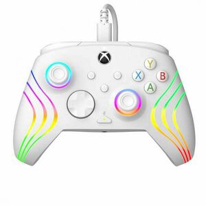 PDP Afterglow WAVE Xbox Series X|S/Xbox One/PC vezetékes fehér kontroller kép