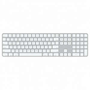 Apple Magic Keyboard with Touch ID and Numeric Keypad (2021) White HUN kép