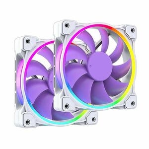 ID-Cooling CPU Water Cooler - PINKFLOW 240 DIAMOND PURPLE (16, 3-33, 5dB; max. 93, 78 m3/h; 2x12cm) kép