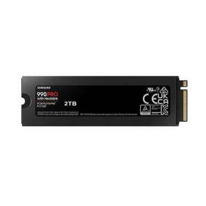 2TB Samsung 990 Pro M.2 PCIEx4 PCI Gen4.0 SSD meghajtó hűtőbordával (MZ-V9P2T0CW) 5 év garanciával (MZ-V9P2T0CW 5 év) kép