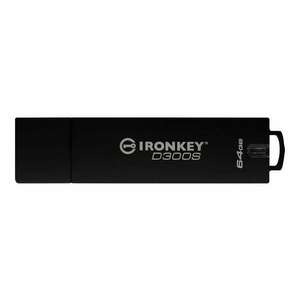 Kingston Technology IronKey D300S USB flash meghajtó 64 GB USB A típus 3.2 Gen 1 (3.1 Gen 1) Fekete kép