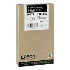 Epson T6121 tintapatron 1 db Eredeti Fotó fekete (C13T612100) kép