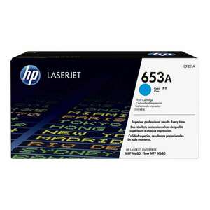 HP 653A - cyan - original - LaserJet - toner cartridge (CF321A) (CF321A) kép