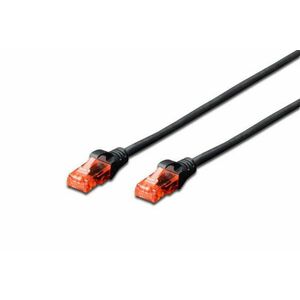 Digitus CAT6 U-UTP Patch Cable 0, 25m Black kép