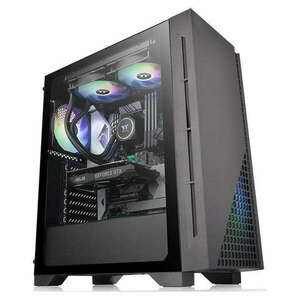 Thermaltake H330 Tempered Glass Black kép