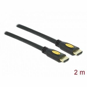 Delock HDMI A Male - HDMI Male High Speed Ethernet 2m (82583) kép