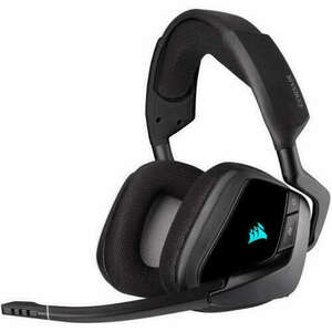 CORSAIR VOID RGB ELITE WIRELESS 7.1 GAMER HEADSET, CARBON (CA-9011201-EU) kép