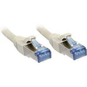 RJ45 Hálózat Csatlakozókábel CAT 6A S/FTP 5.00 m Szürke Védővel LINDY (47136) kép