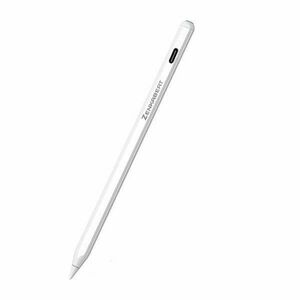 Zenkabeat Stylus iPad Touch Érintőceruza, 3rd Gen 2023, vezeték nélküli töltéssel Apple iPadhez, nagy pontosságú toll, dönthető, érintésvezérlés, tenyér-elutasító funkció, USB-C, késésmentes, mágneses kialakítás, pótvég, fehér kép