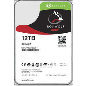 SEAGATE 3.5" HDD SATA-III 12TB 7200rpm 256MB Cache IronWolf kép