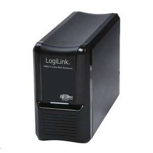 LogiLink 2x3.5" külső raid ház USB SATA fekete (UA0154A) (UA0154A) kép