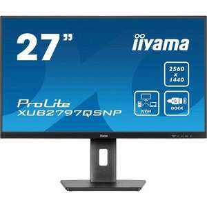 iiyama ProLite XUB2797QSNP-B1 számítógép monitor 68, 6 cm (27") 2560 x 1440 pixelek Wide Quad HD LED Fekete (XUB2797QSNP-B1) kép