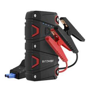 BlitzWolf BW-JS1 Jump Starter Autós indító / Power Bank 800A - 12000mAh - Fekete/Piros (BW-JS1) kép