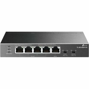 TP-Link TL-SG1005P-PD 5-Port Gigabit Desktop PoE+ Switch with 1-Port PoE++ In and 4-Port PoE+Out kép