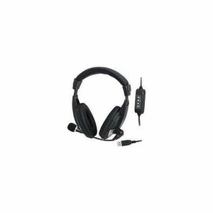 Logilink USB Stereo Headset Black kép